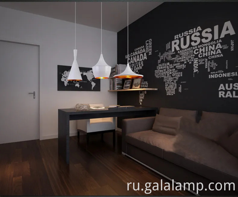 Черная подвесная люстра промышленного стиля для столовых